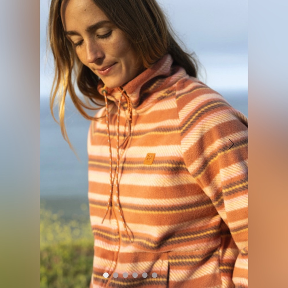 NWT Billabong Boundary Zip-Up Mock Neck Fleece - M & L